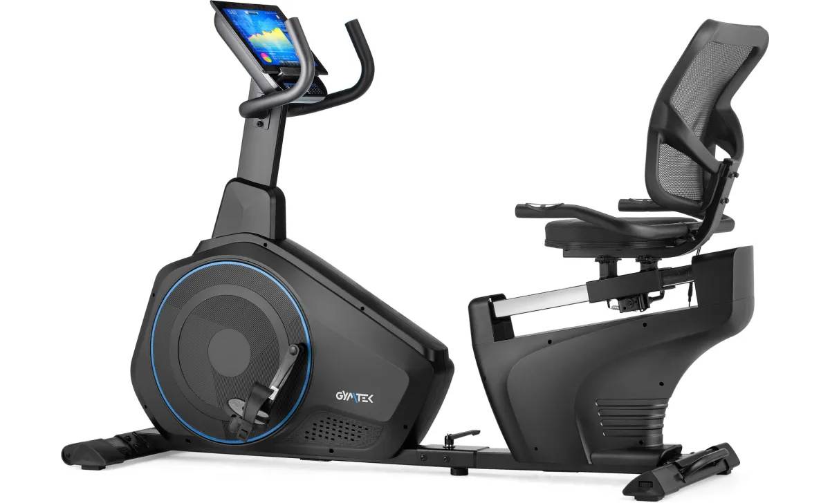 Горизонтальный велотренажер Gymtek XBR6000 электромагнитный синий 