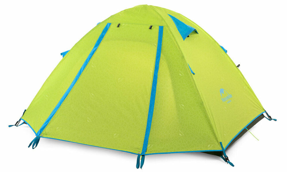 Фотография Палатка трехместная Naturehike P-Series III (NH18Z033-P) 210T/65D, зеленая