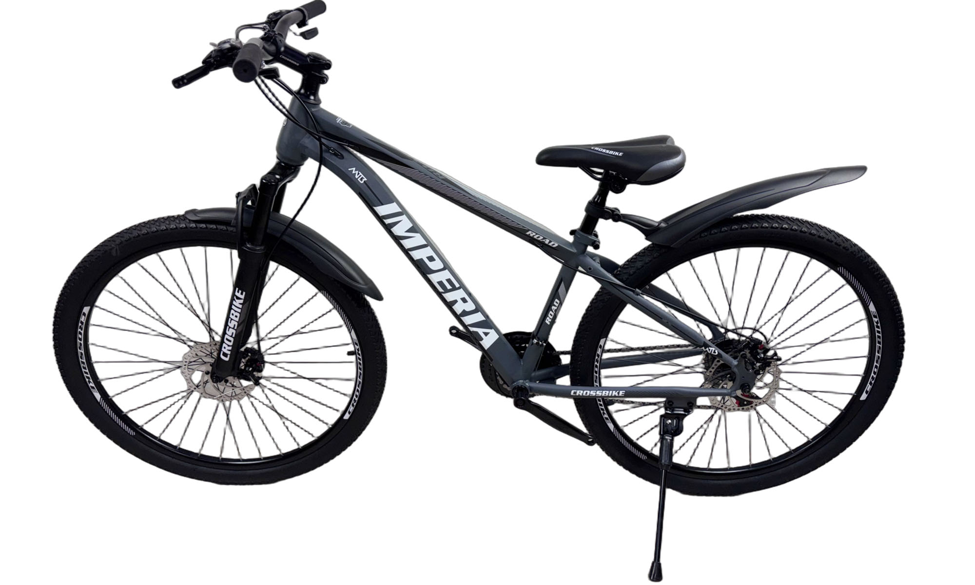 Велосипед CrossBike Imperia 27.5", размер S, рама 15", год 2026, Серый-Черный 3