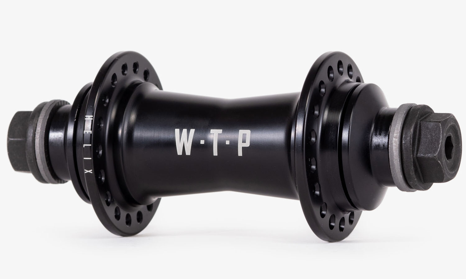 Втулка передня WeThePeople HELIX Female Axle (на болтах 10мм) 36H з хабгардами - чорна 2
