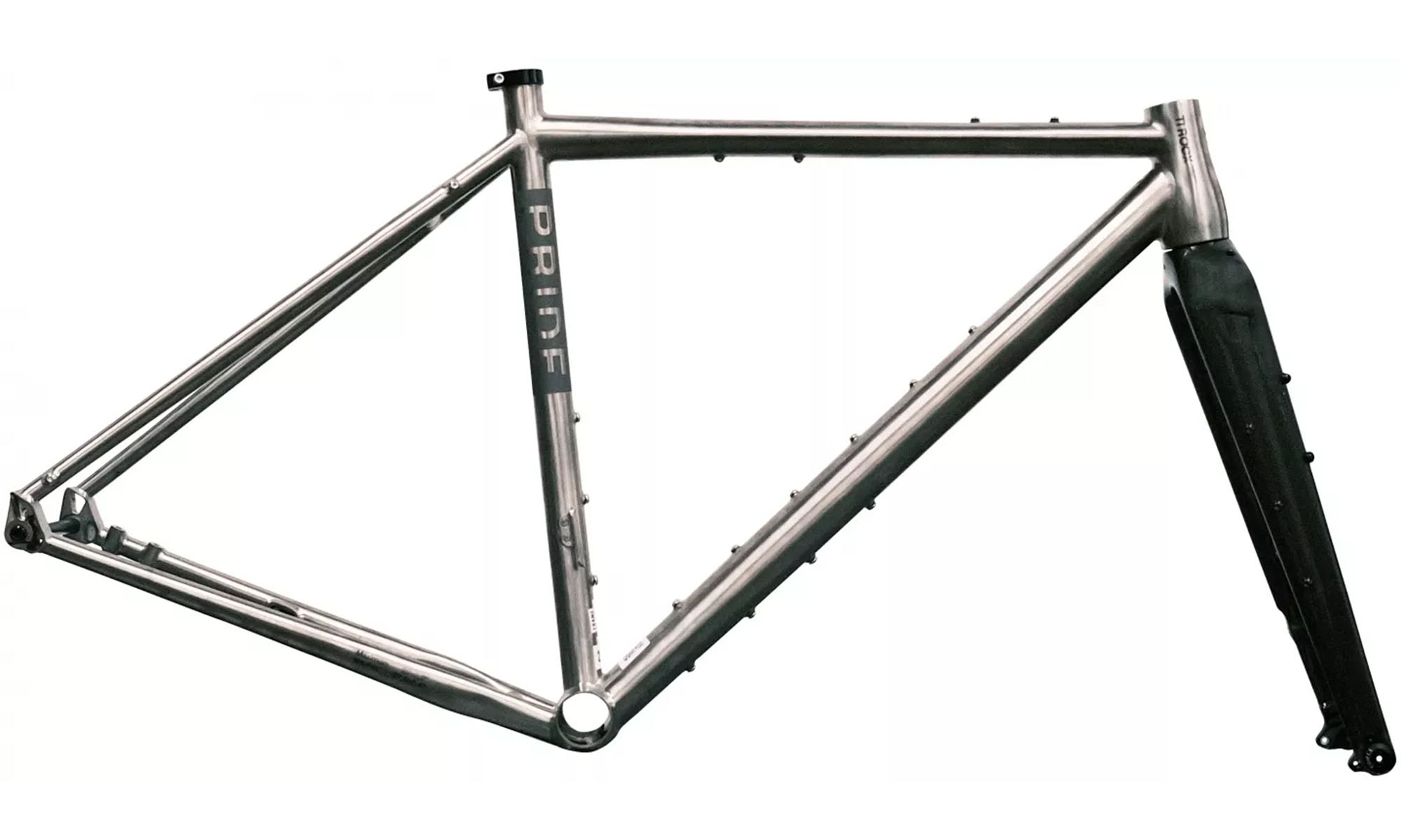 Рама Pride T-Rocx 28", размер XL, год 2024, серая + вилка Рама Pride T-Rocx 28", размер XL, год 2024, серая + вилка