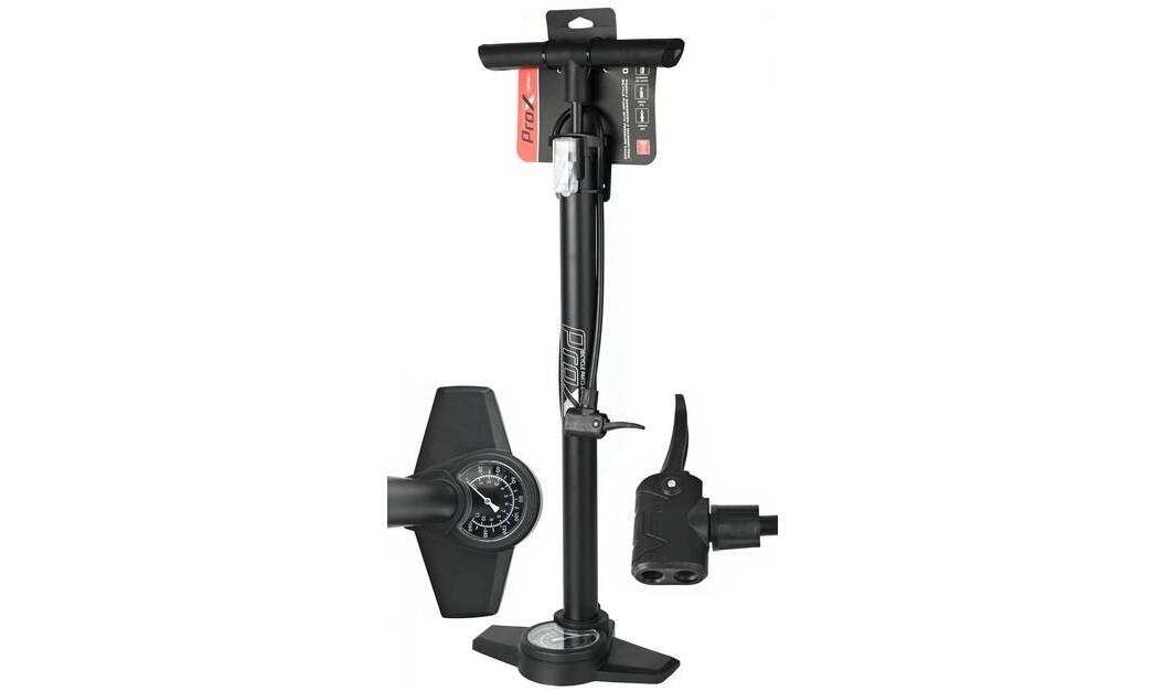 Насос напольный ProX DUO с манометром, давление до 160 PSI, черный 2 Насос напольный ProX DUO с манометром, давление до 160 PSI, черный 2