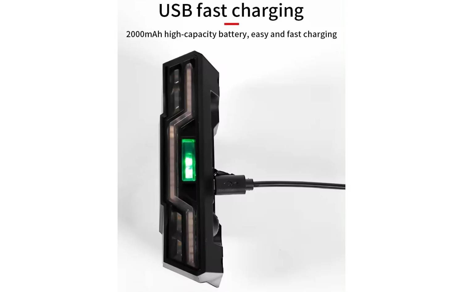 Задняя фара SSWD 200Lm, 2000mAh пластик 3