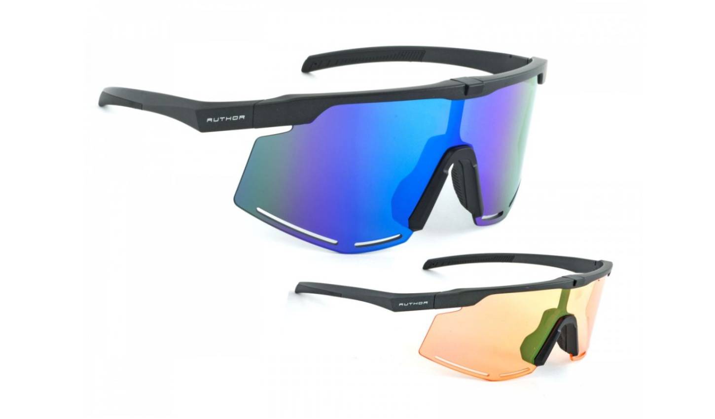 Очки солнцезащитные Author ZX8 Orange 65 & BlueRevo 13, матово серая оправа 3