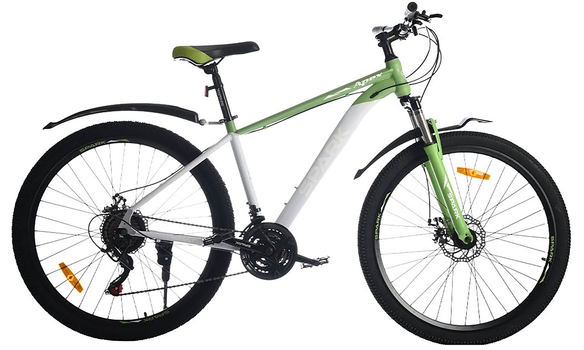 Велосипед SPARK APEX 27,5", розмір M, рама 17", рік 2026, зелений з світло-сірим 