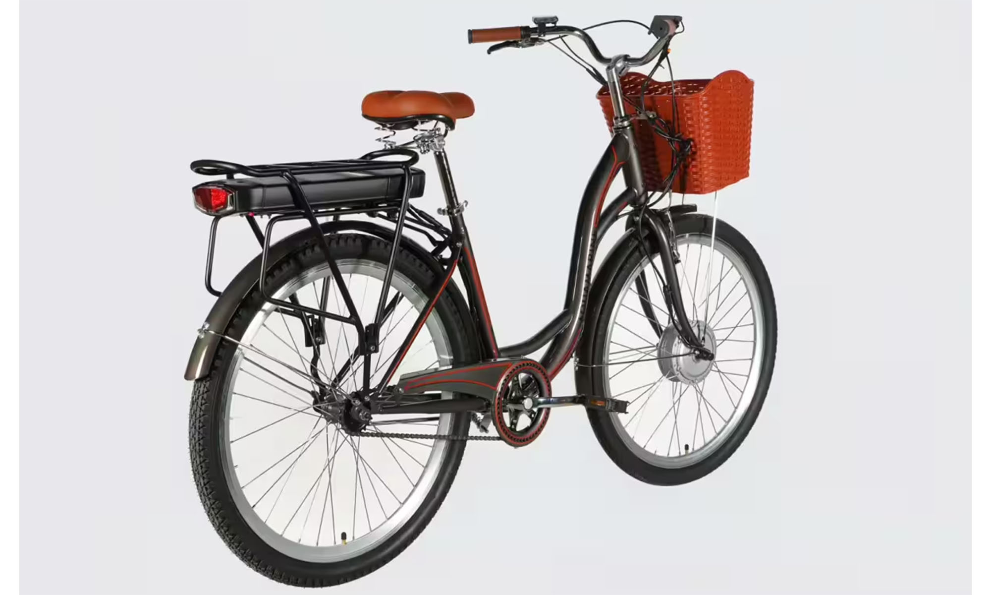 Велосипед с электроприводом Dorozhnik eAQUAMARINE BH 26", размер M, рама-17", 36 B 13 А*ч 500 Вт, год 2026, серый 2
