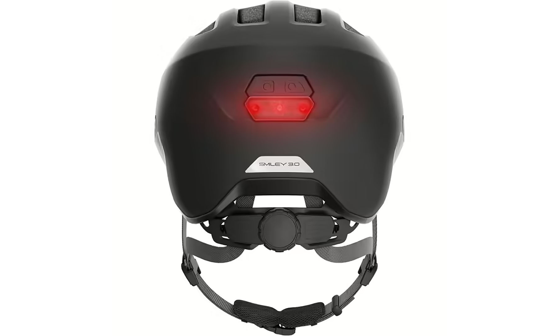 Велошолом дитячий ABUS SMILEY 3.0 ACE LED velvet black, розмір, розмір S (45-50 см), чорний 3