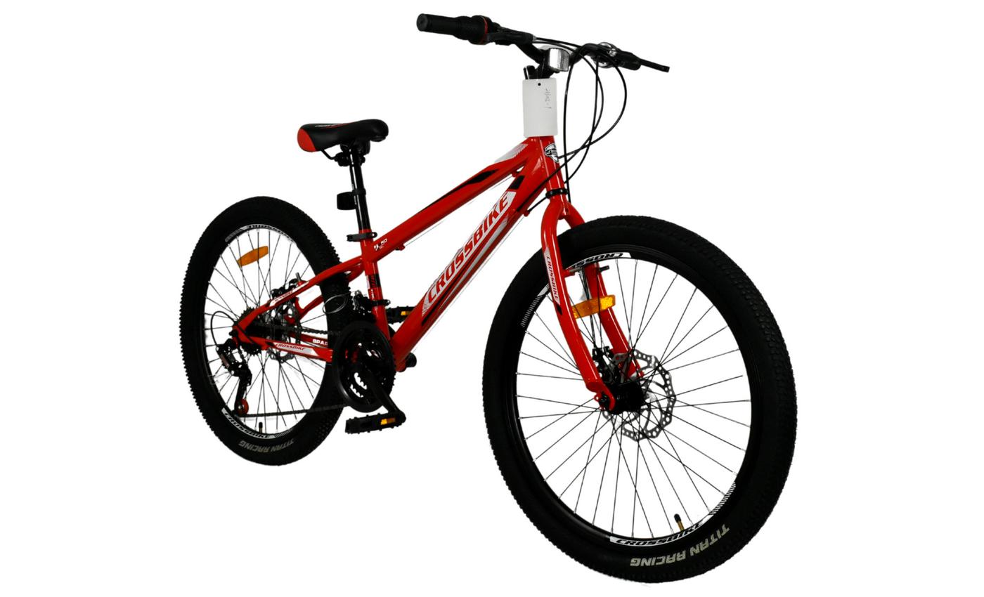 Фотография Велосипед CrossBike SPARK AD 24" размер XXS рама 11 2022 Красный 3