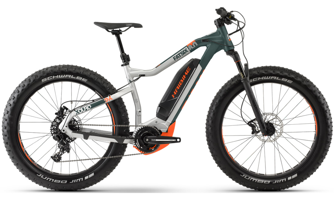 Електровелосипед Haibike XDURO FatSix 8.0 26" (2020) 2020 Сіро-зелений 8