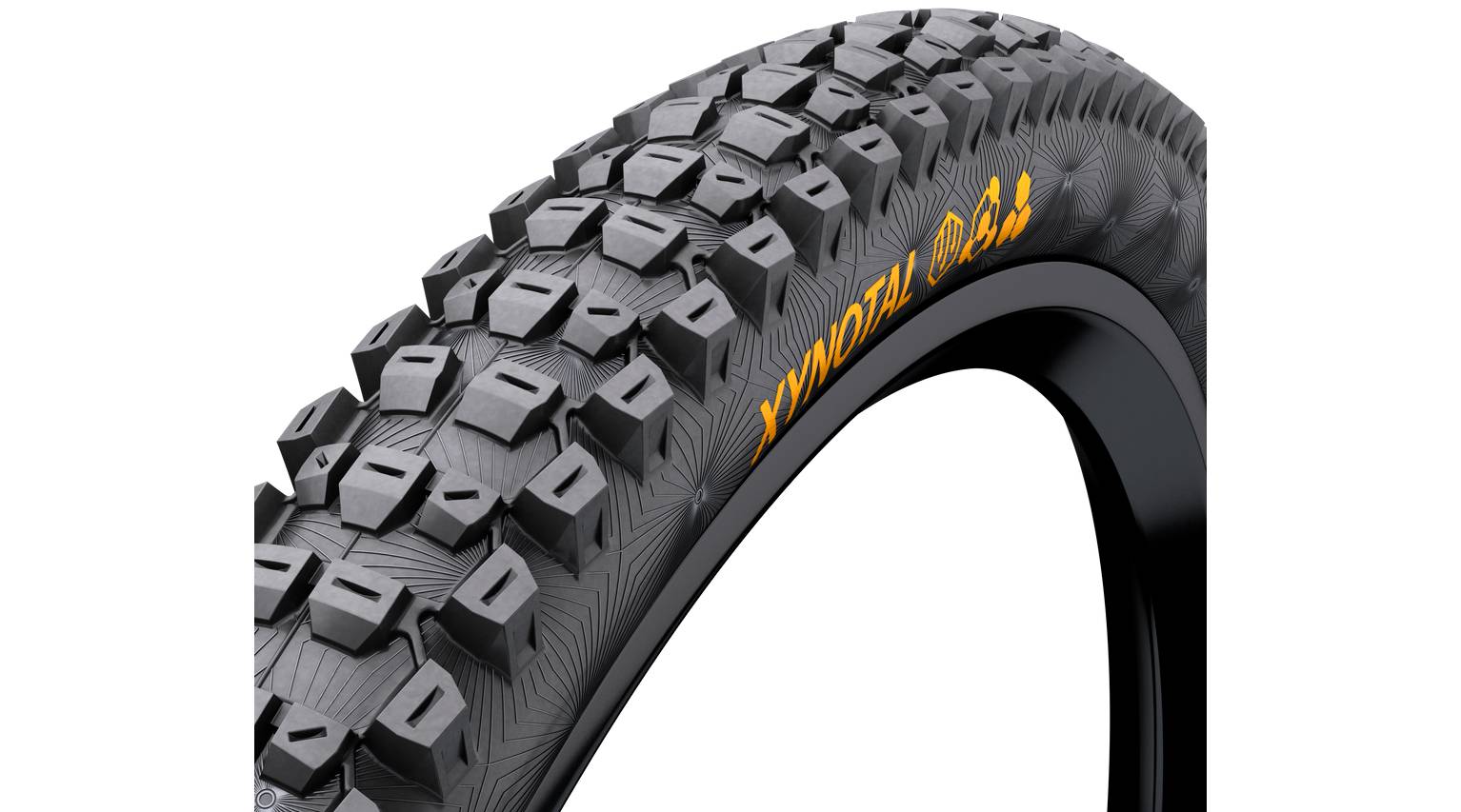 Фотография Покрышка бескамерная Continental Xynotal Downhill 29 x 2.40 SuperSoft, складная skin, Черная 2