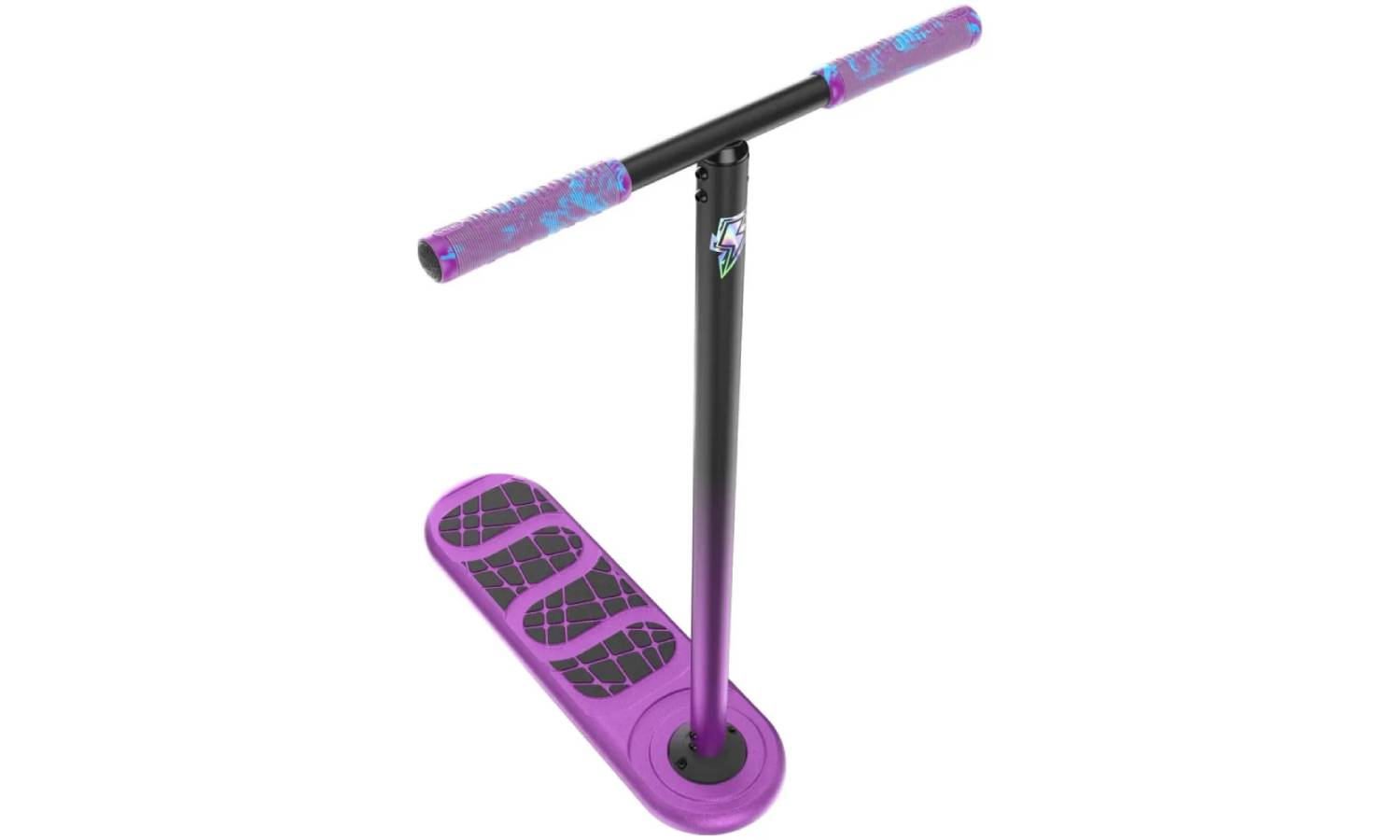 Трюковой самокат-тренажер Indo Kickstart Voltage Trampoline Scooter 670 мм фиолетовый 