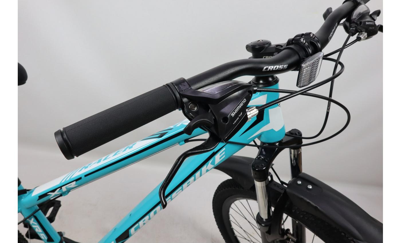 Фотография Велосипед CrossBike Racer 24" размер XXS рама 12 2022 Бирюзово-черный 2