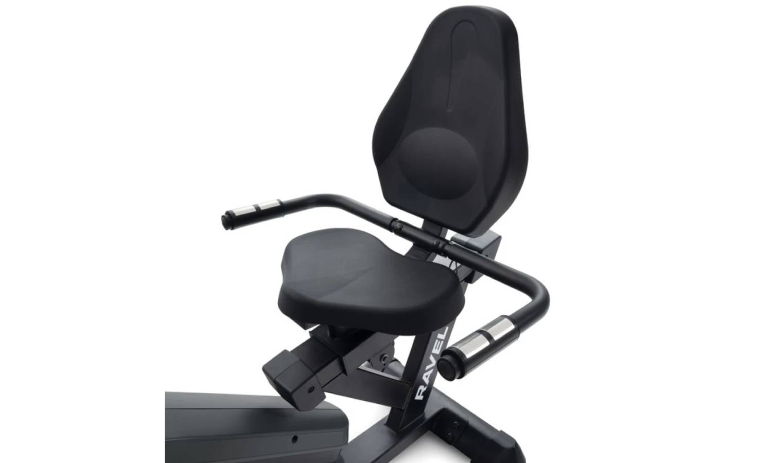 Горизонтальный велотренажер Hop-Sport HS-120L Ravel чорно-зеленый + мат 8