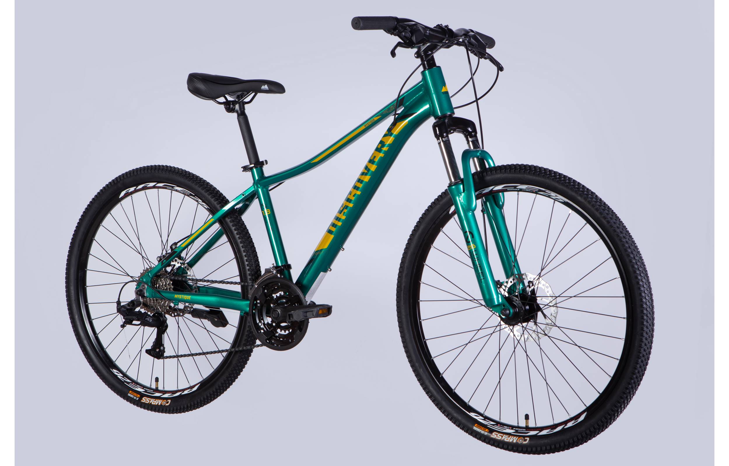 Велосипед Discovery MYSTIQUE DD 26" размер S рама 15" 2025 зеленый 6