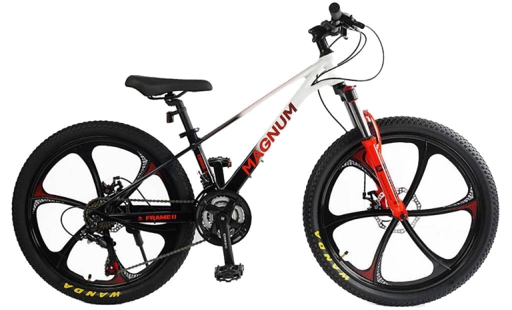 Фотографія Велосипед Corso Magnum 24" розмір XXS рама 11" біло/чорний