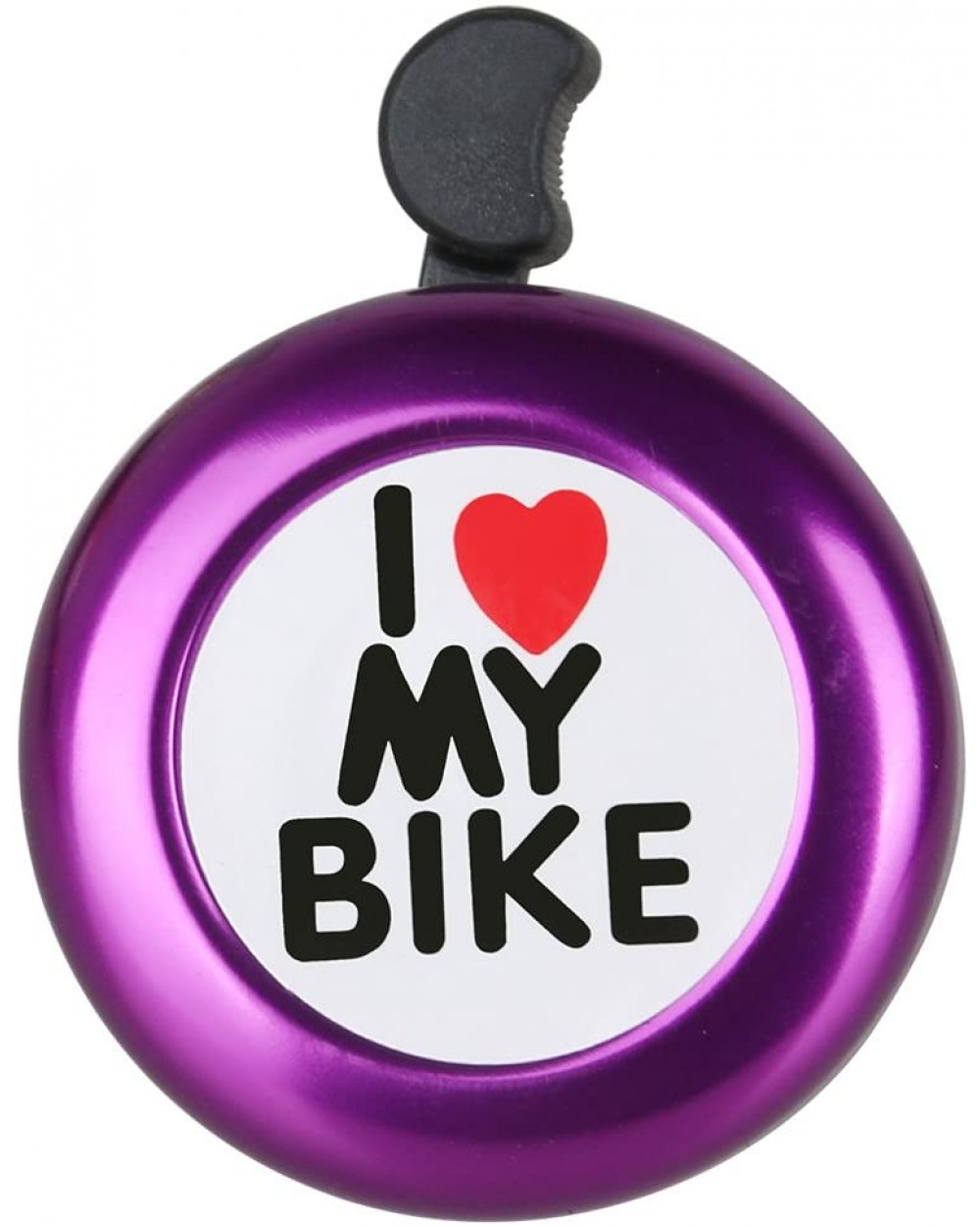 Фотография Звонок DN BL-005 I love my bike, Фиолетовый