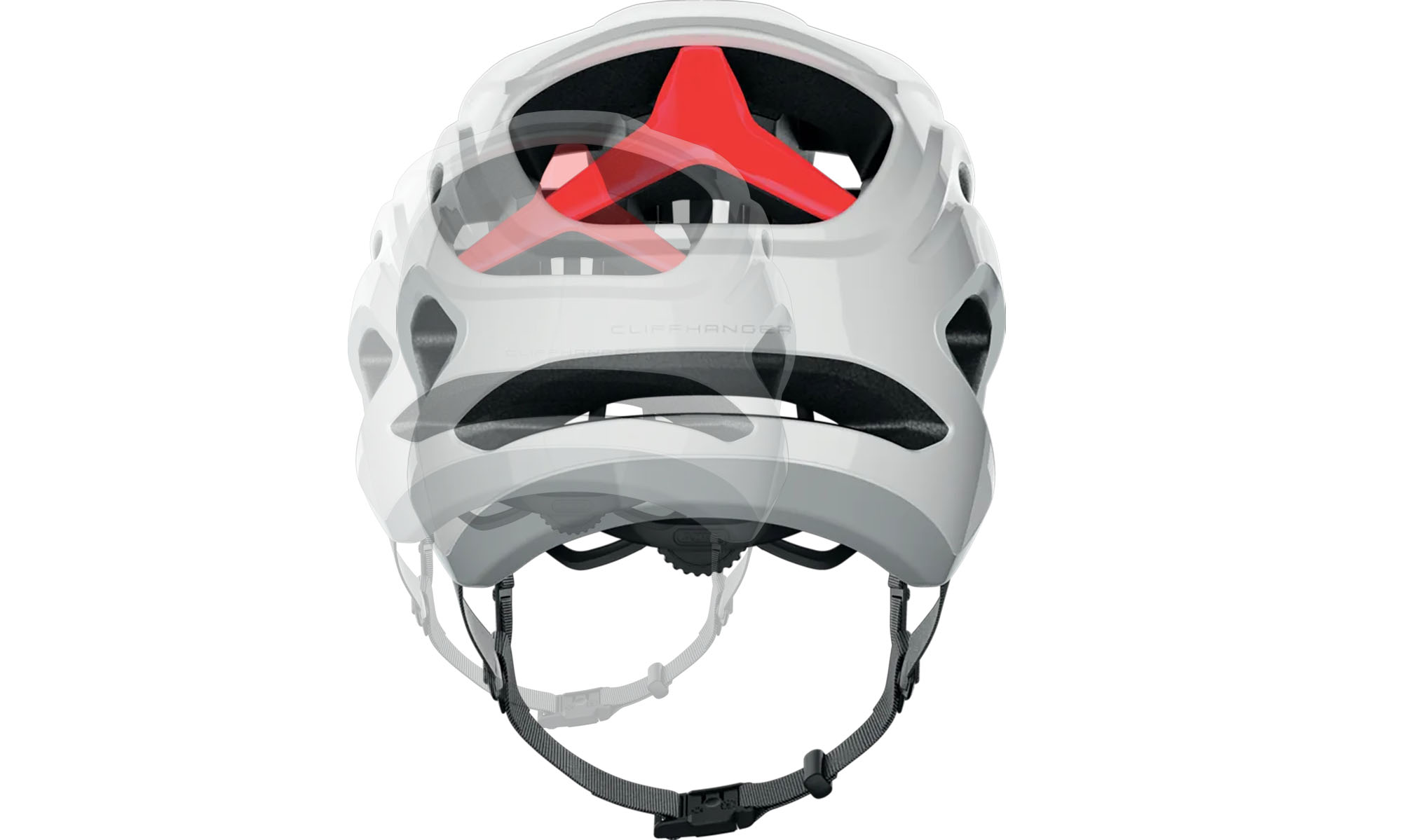 Велошлем спортивный ABUS CLIFFHANGER MIPS shiny white, размер L (57-61 см), белый 3