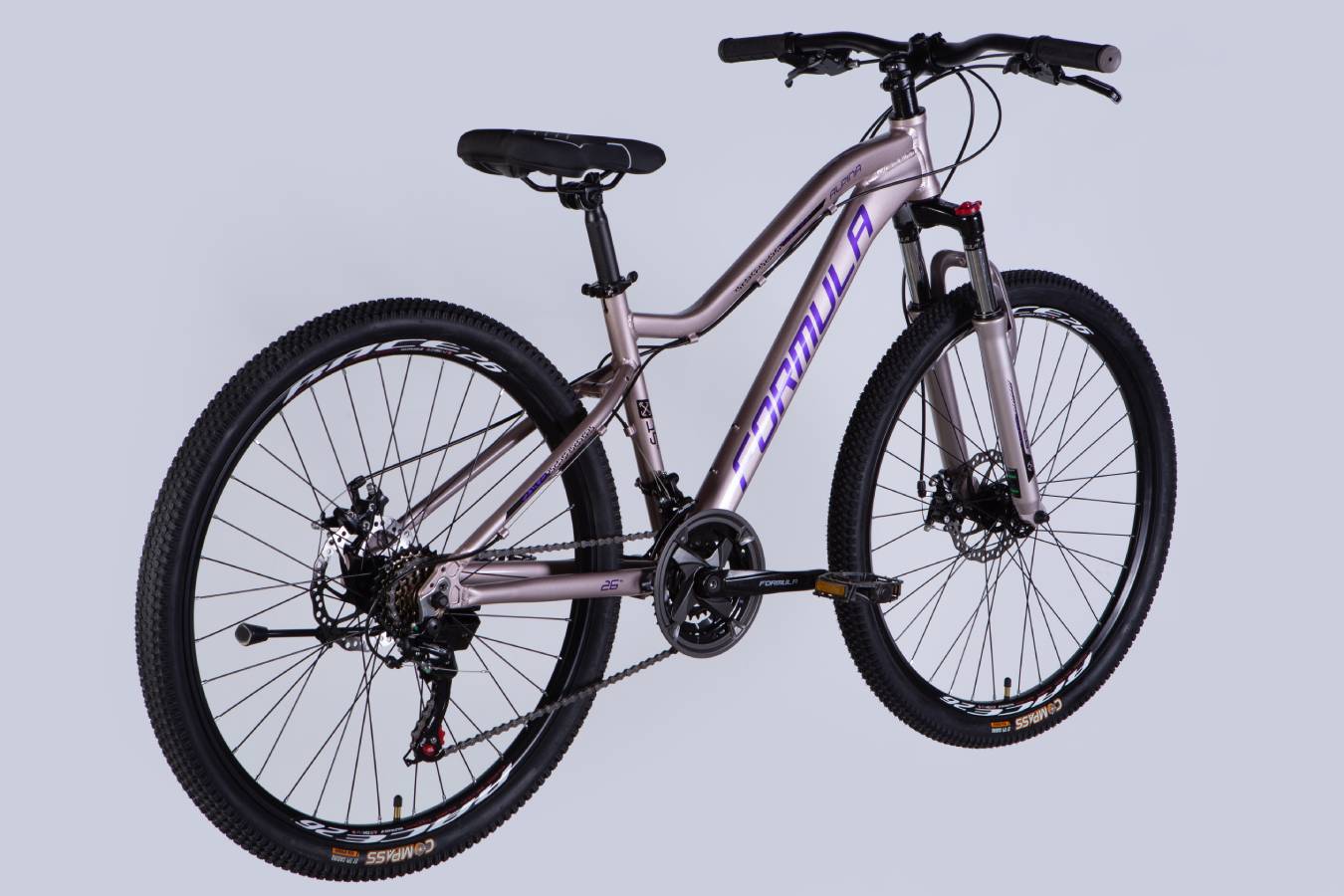 Велосипед Formula ALPINA DD FR 26", розмір S, рама 15", 2025, сріблясто-фіолетовий 4