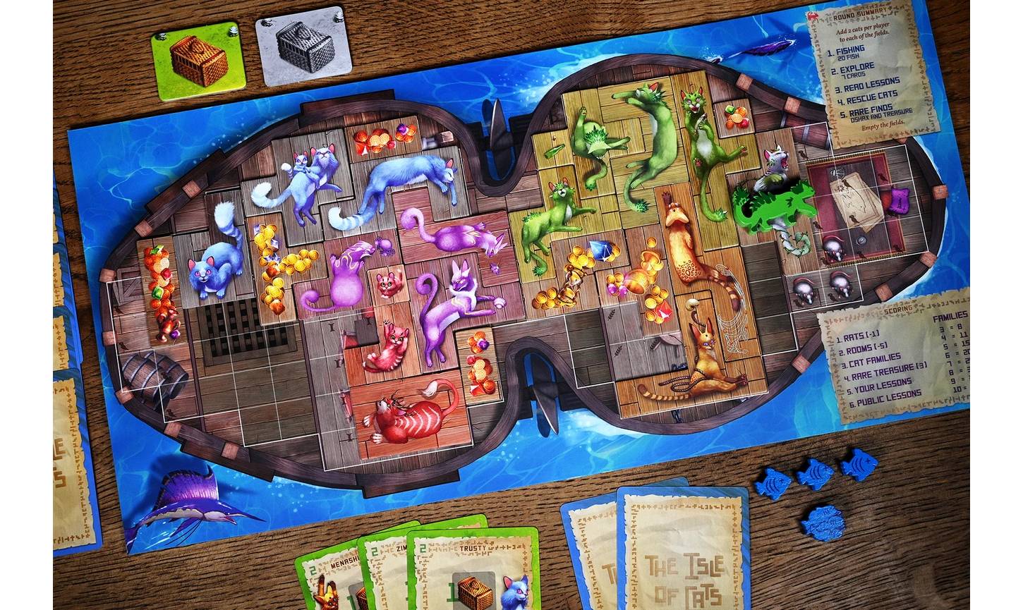 Настольная игра Остров кошек: Набор кораблей (The Isle of Cats: Boat Pack) 3