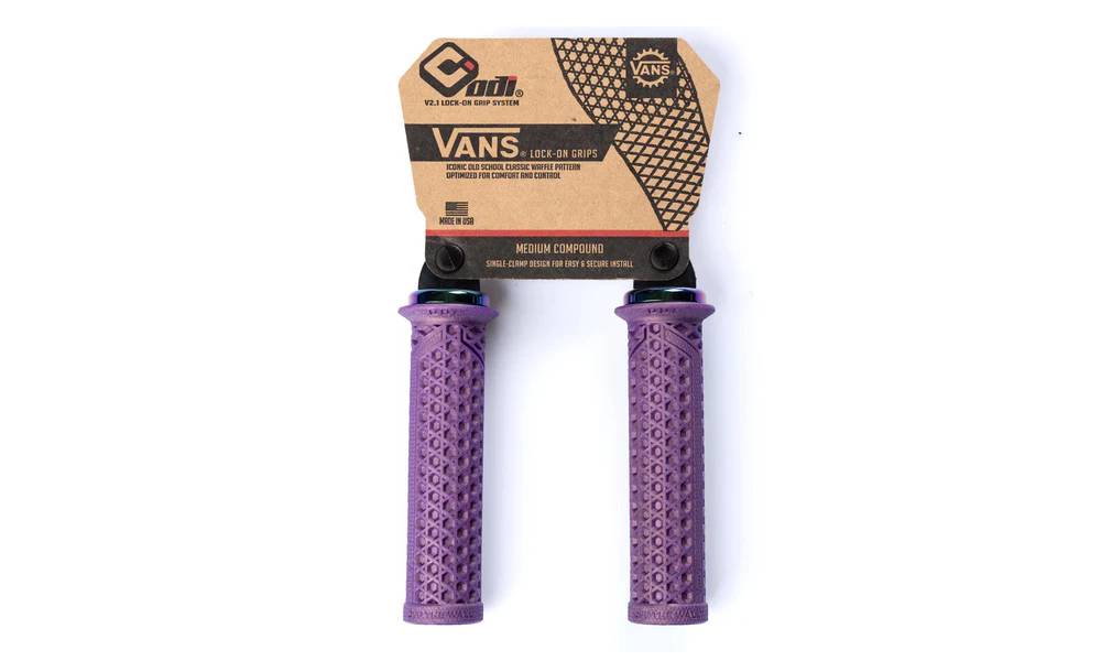 Гріпси ODI Vans v2.1 Lock-On MTB Closed End Iridescent Purple/Oil Slick 3