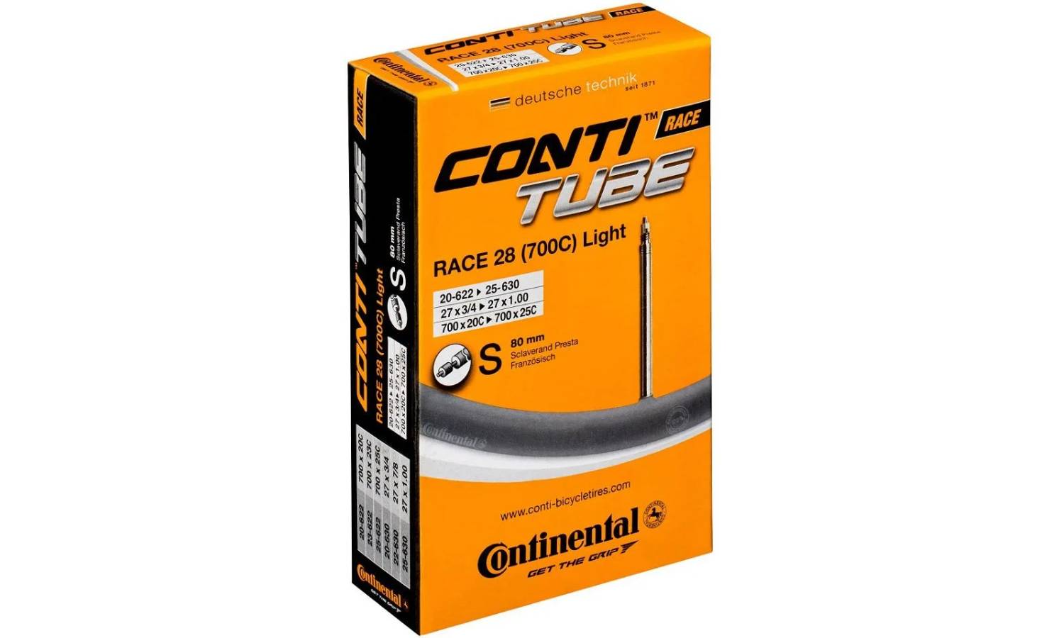 Камера Continental Race Tube Light 28" S80 RE [20-622->25-630] 