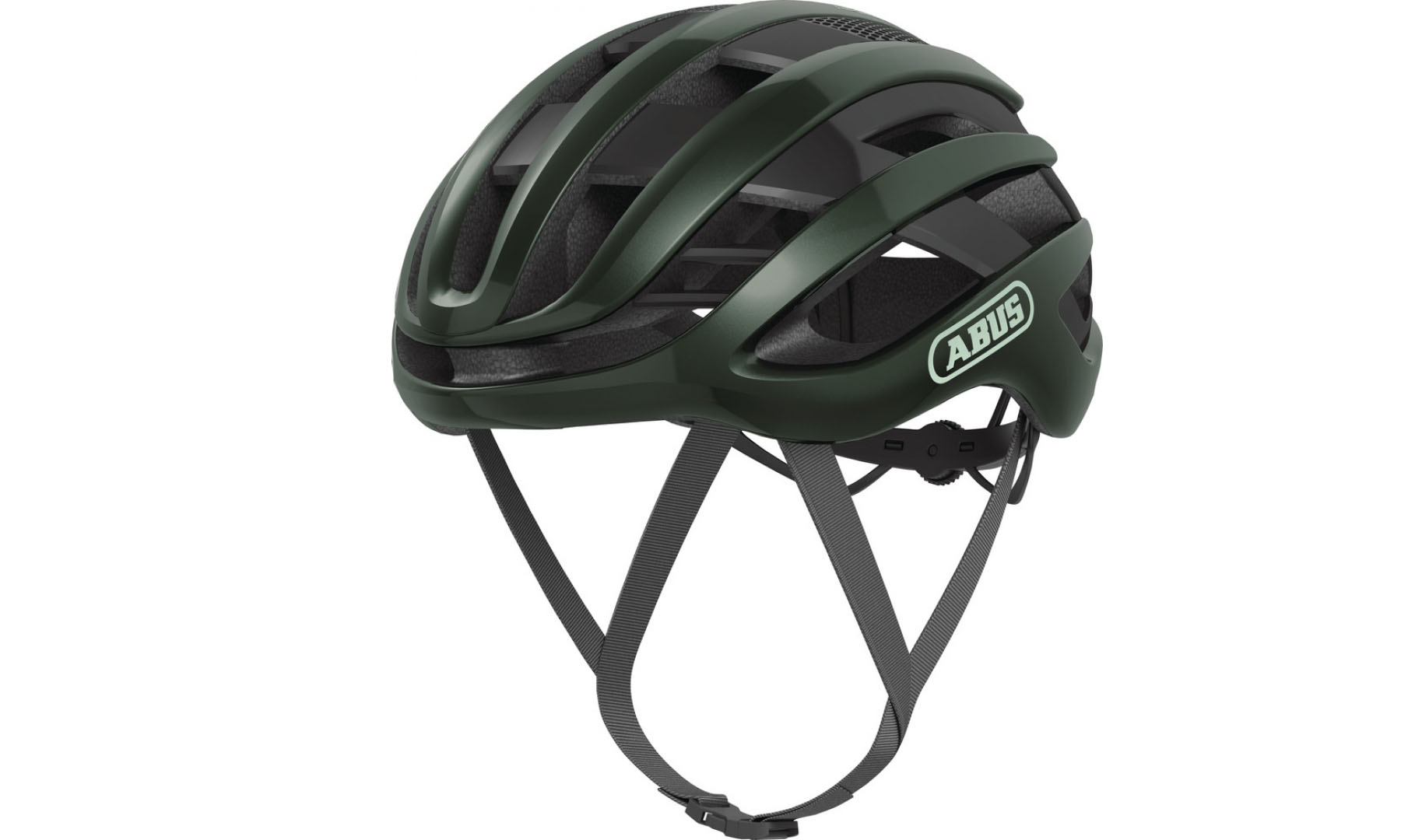 Велошолом спортивний ABUS AIRBREAKER Moss Green, розмір M (52-58 см), темно-зелений 5