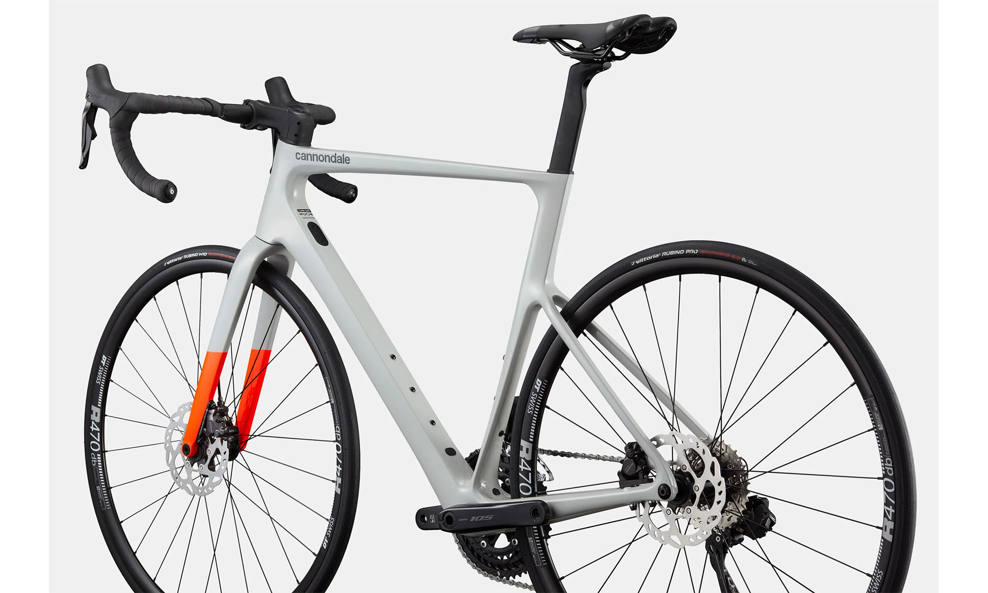 Фотография Велосипед Cannondale SuperSix EVO Carbon 3 28" размер L, рама 56см, 2025 бело-красный 7
