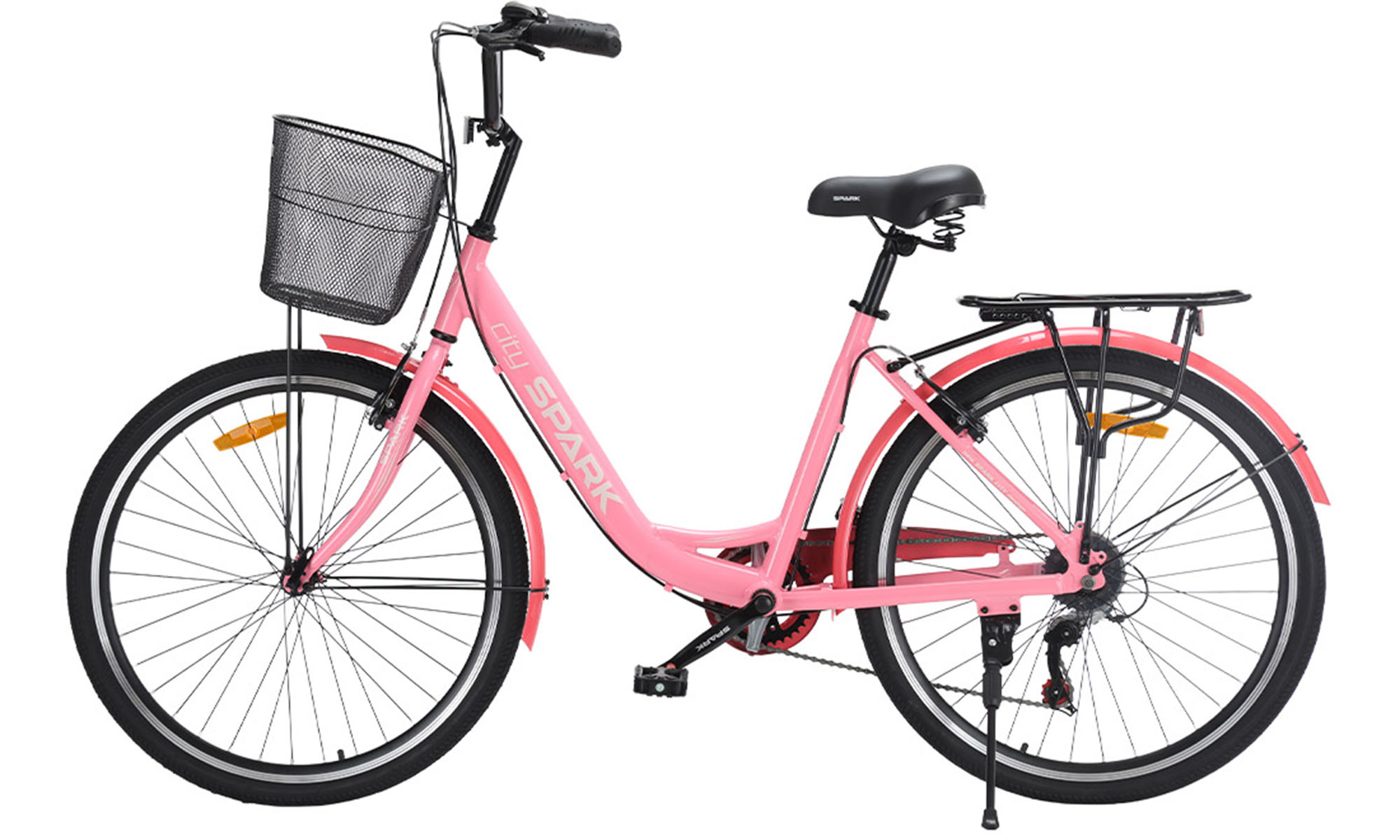 Велосипед SPARK CITY CELINE 26", размер M, рама 17", год 2026, розовый 2