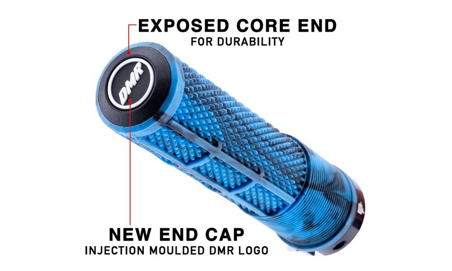 Гріпси DMR DeathGrip2 Thick Flangeless BLue Marble 9