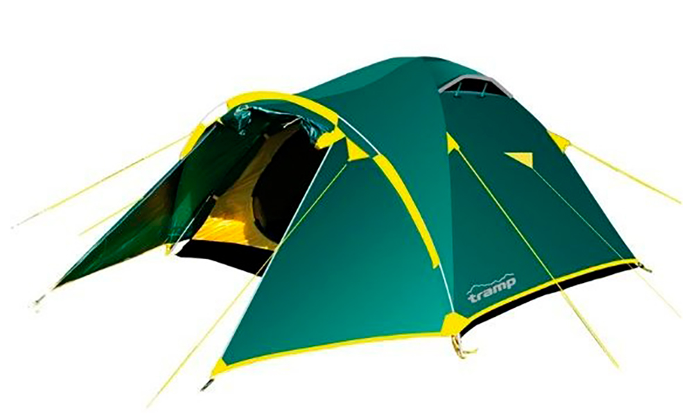 Фотография Палатка Tramp Lair 2 v.2 зелено-желтый