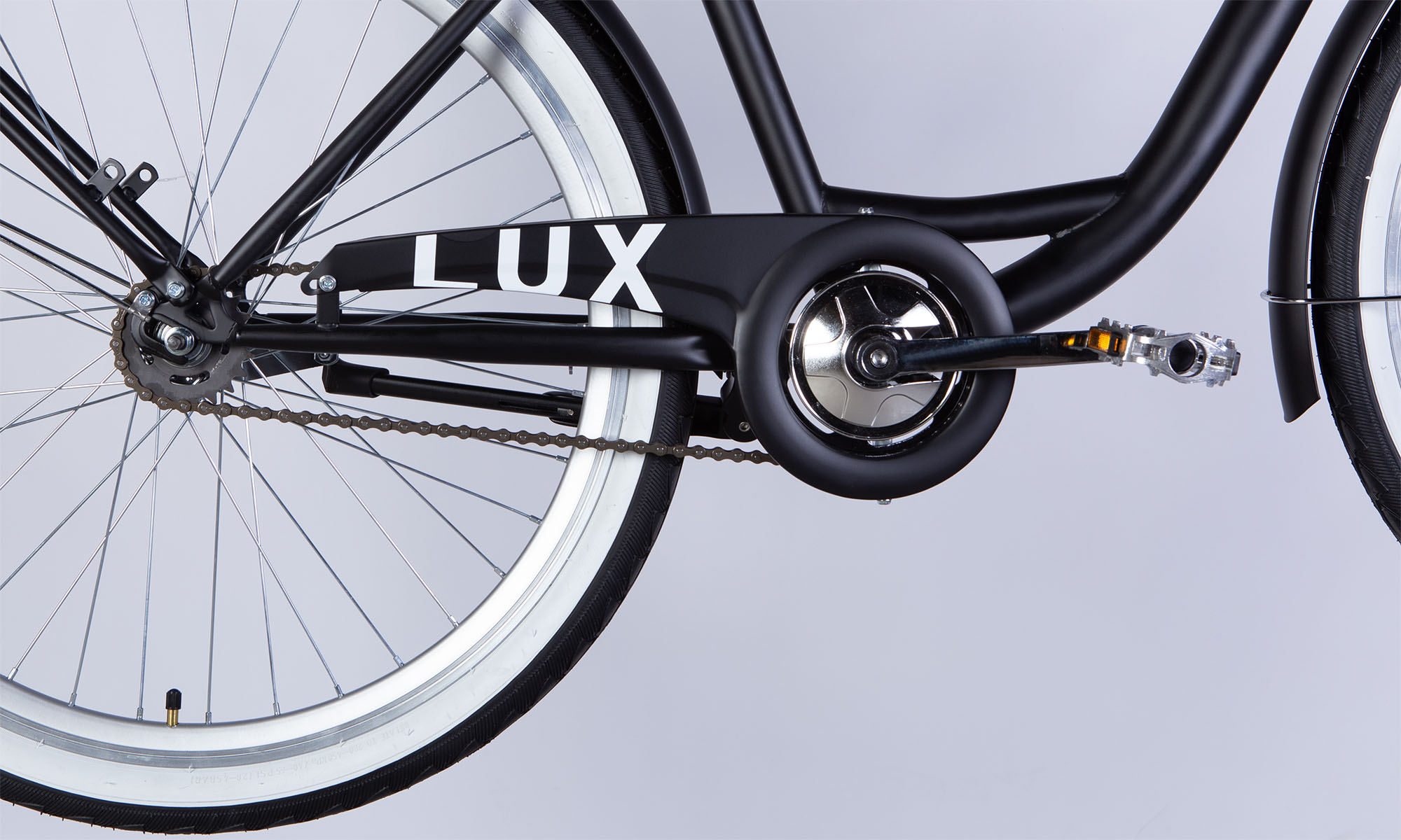 Велосипед Dorozhnik LUX Velosteel 26", размер M, рама-17" 2025, черный матовый 2