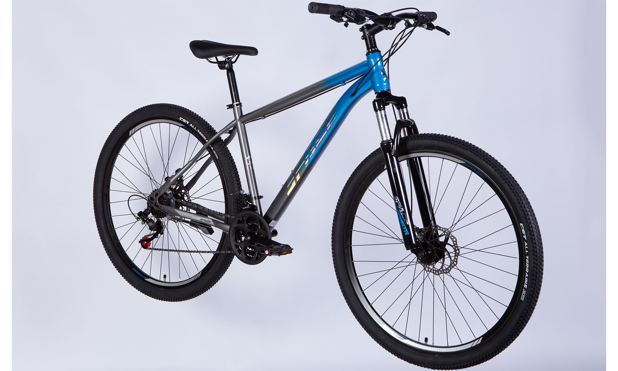 Велосипед SPACE MARS DD FR 29", размер S, рама-16", год 2026, сине-серый 3