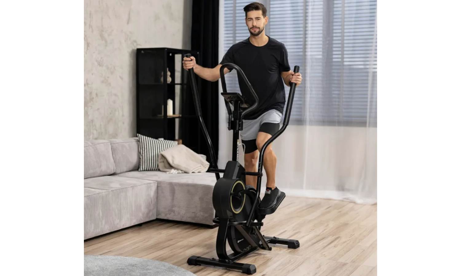 Орбитрек магнитный Hop-Sport HS-450B Dynamic черно-золотистый 10