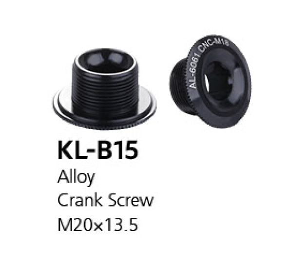 Болт левого шатуна Kenli KL-B15, алюминий, M20x13,5 (Hollowtech) 