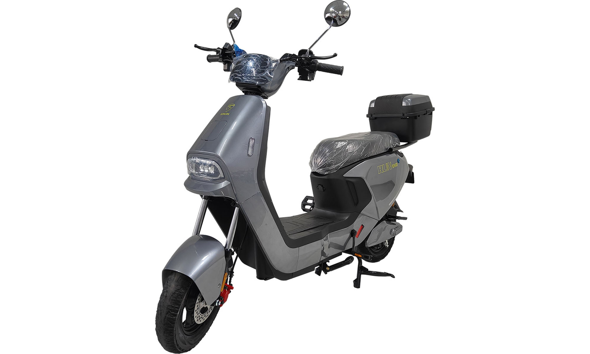 Велосипед с электромотором SPARK RUN EVO 10", размер One Size, рама 14", 72V/1200W/20Ah, год 2026, серый 2 Велосипед с электромотором SPARK RUN EVO 10", размер One Size, рама 14", 72V/1200W/20Ah, год 2026, серый 2
