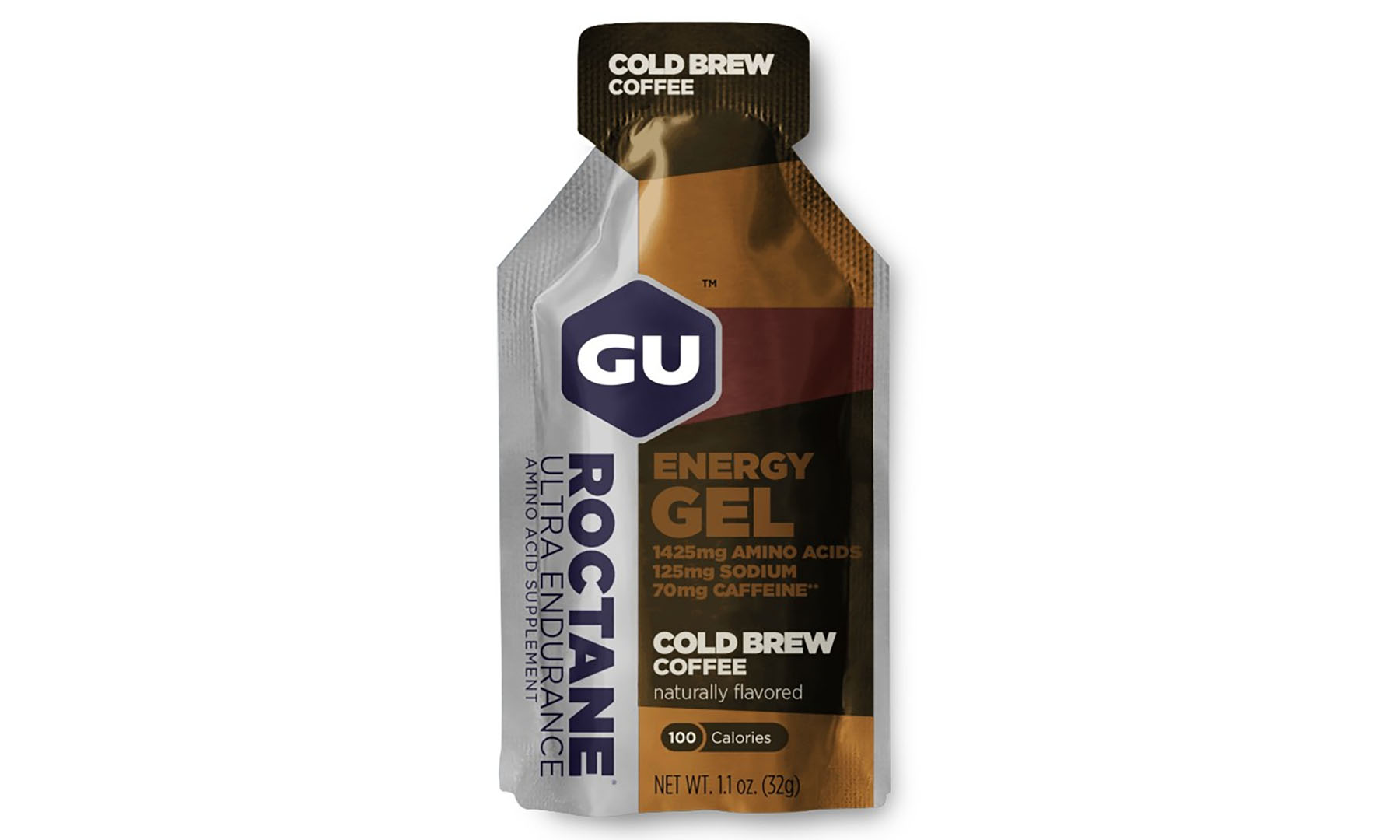 Фотография Энергетический гель GU Energy ROCTANE Ultra Endurance Cold Brew Coffee, 32 г (70 мг кофеина)