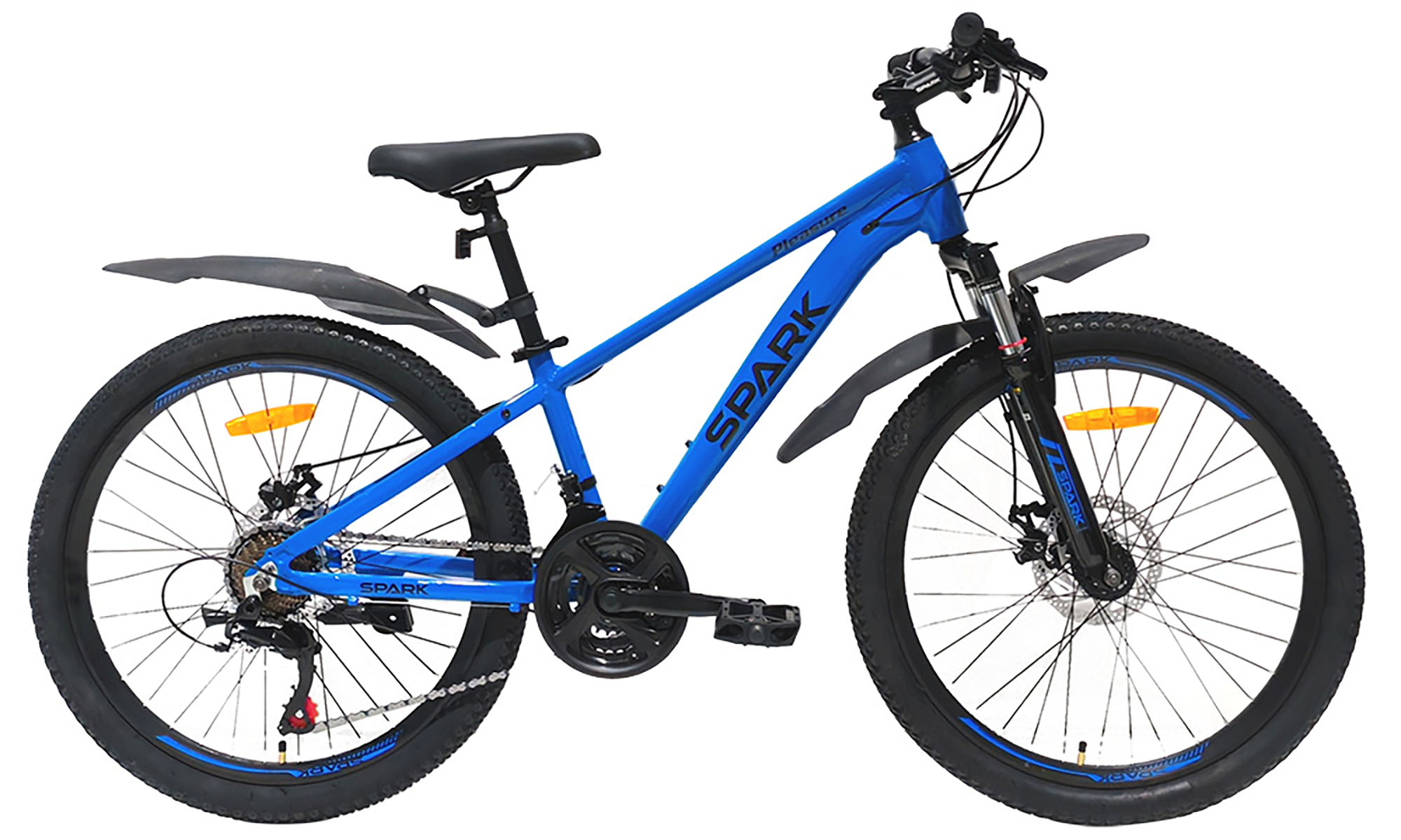 Велосипед SPARK PLEASURE 24", размер XXS, рама 12", 2025, синий 