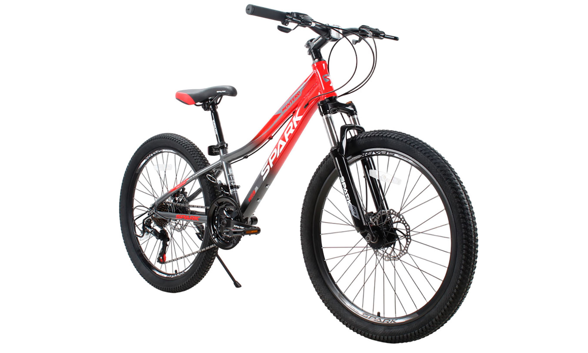 Велосипед SPARK MONTERO JR. 24", размер XXS, рама 11", год 2025, серый с красным 3