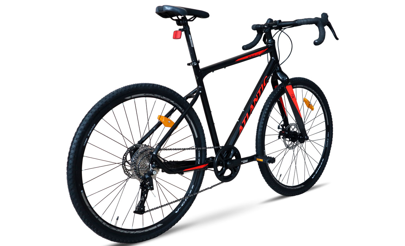 Фотография Велосипед Atlantic Xenon FX 28" размер L 2023 Черно-красный 2