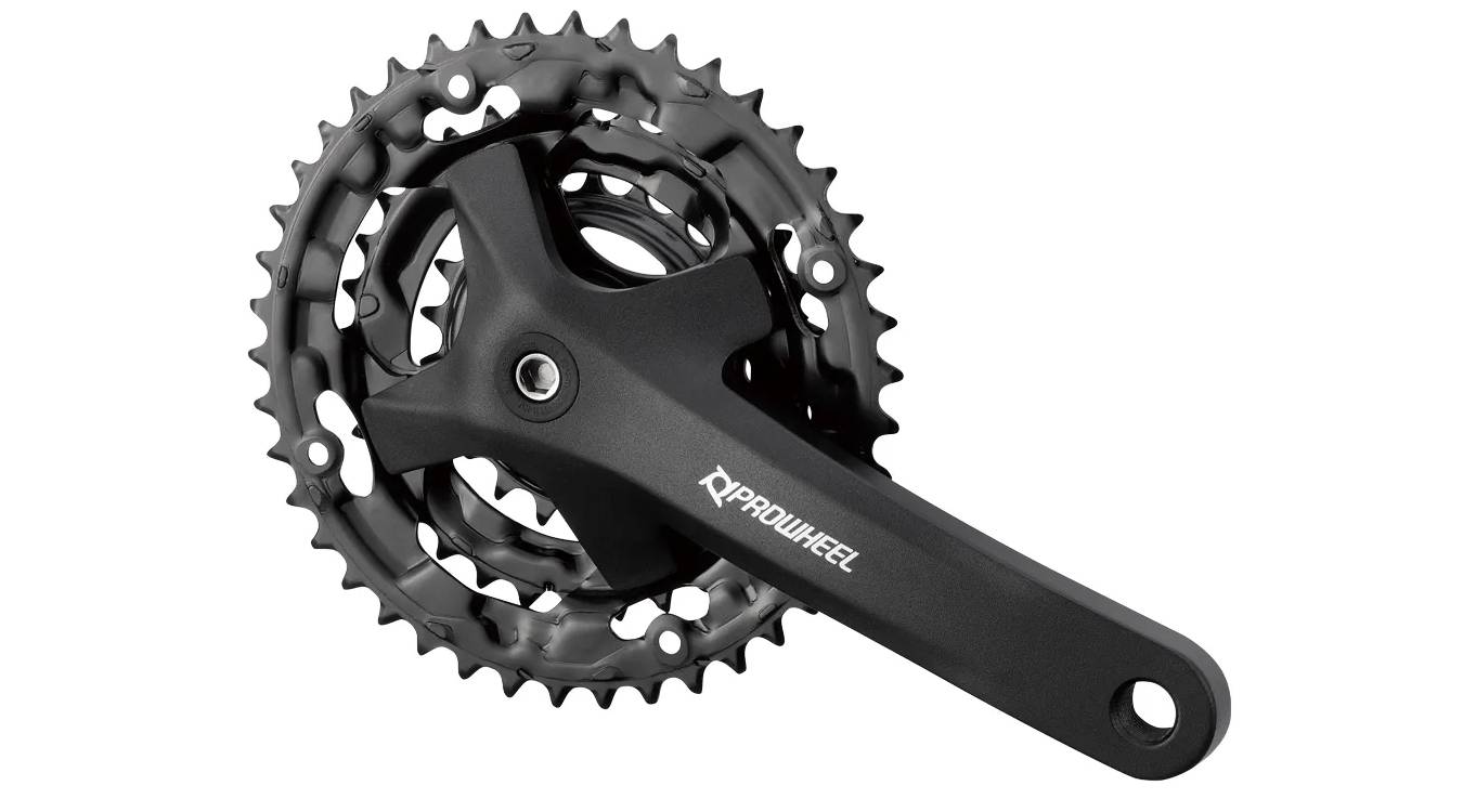 Комплект шатунов PROWHEEL MPE-301, (9S / 8S), 170mm, 42/32/22T black Комплект шатунов PROWHEEL MPE-301, (9S / 8S), 170mm, 42/32/22T black