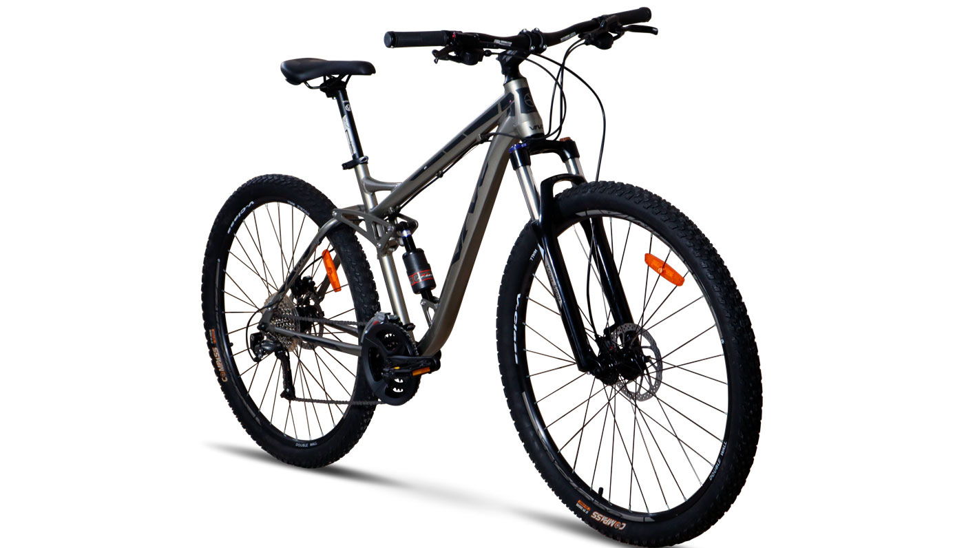 Велосипед VNC HighRider A7 27,5" розмір М рама 17 2023 Сірий 3
