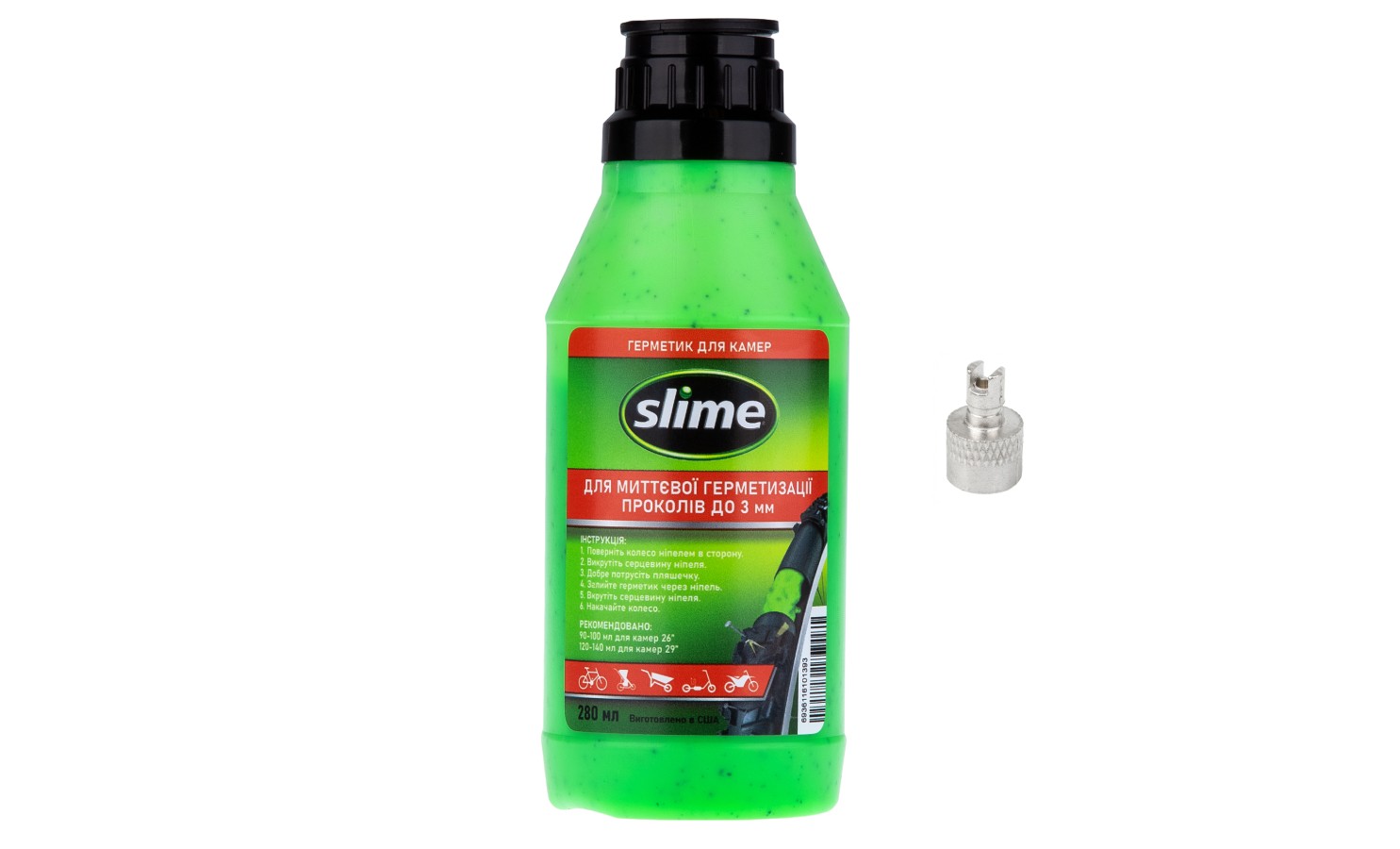 Фотографія Герметик для камер Slime Tube Sealant 280 мл