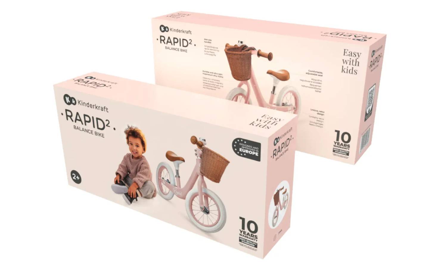 Беговел Kinderkraft Rapid 2 розовый 5 Беговел Kinderkraft Rapid 2 розовый 5