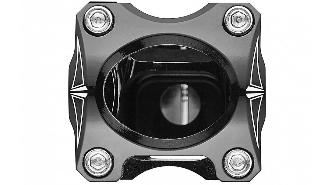 Винос керма Fouriers StashKing Di2 Full CNC -6град 31.8x100мм 1-1/4" алюм, Чорний 2