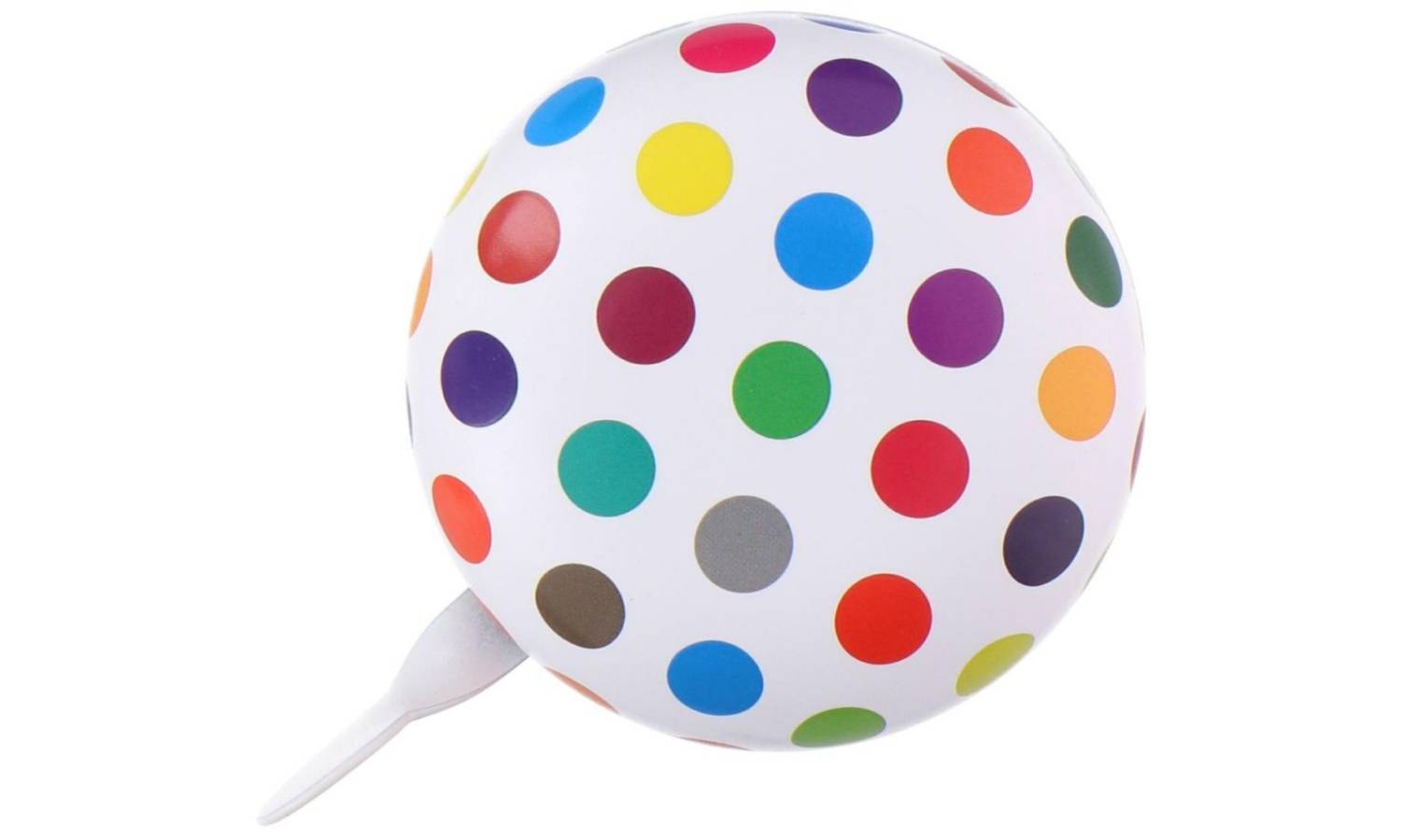 Звонок Dunlop 80мм, белый в точки 3