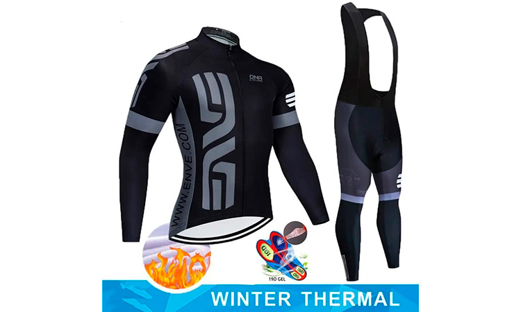 Велоформа Cycling DNA v1, утеплённая, с флисом, штаны с лямками, размер 2XL, черно-серый 2