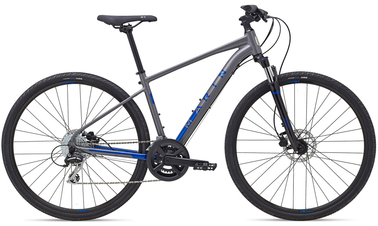 Фотографія Велосипед Marin SAN RAFAEL DS2 28" (2021) 2021 сіро-синій 11