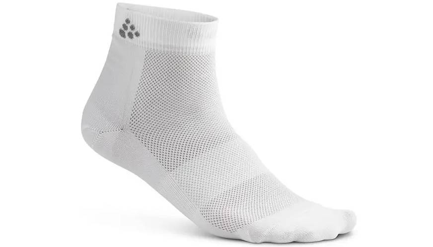 Фотографія Комплект шкарпеток унісекс Craft Greatness Mid 3 пари, розмір 34-36, сезон SS 20, білі 