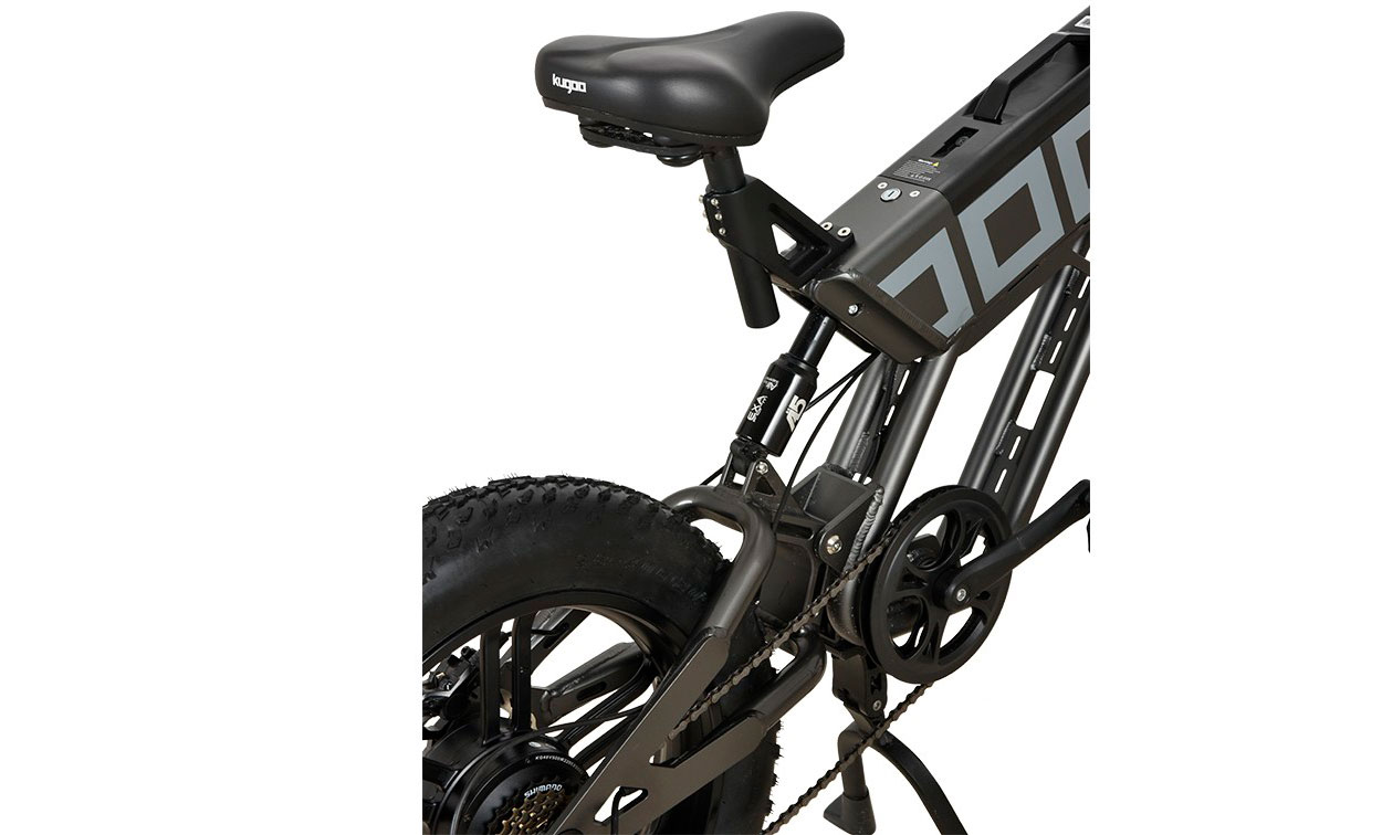 Фотография Электровелосипед фетбайк KUGOO T-01, (500 Вт; 13 Ah; 48 В) 20х4", серый 6