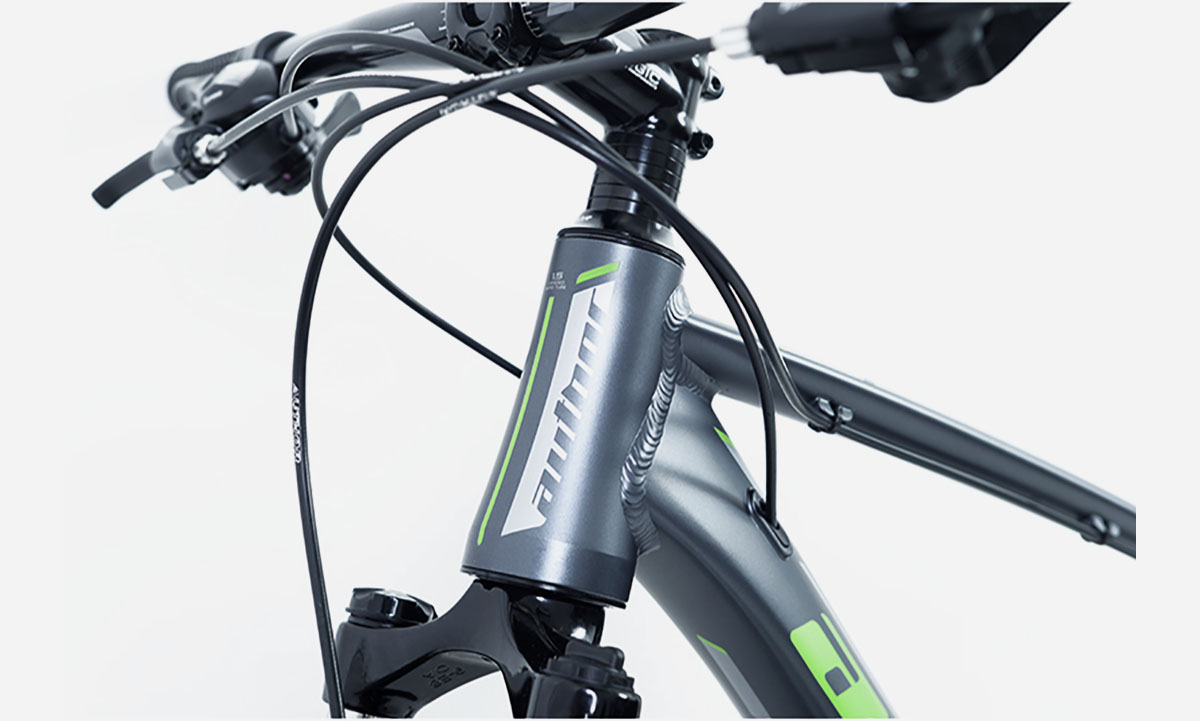 Велосипед AUTHOR Rival II 27.5", рама 19", 2023, серо-зеленый 7